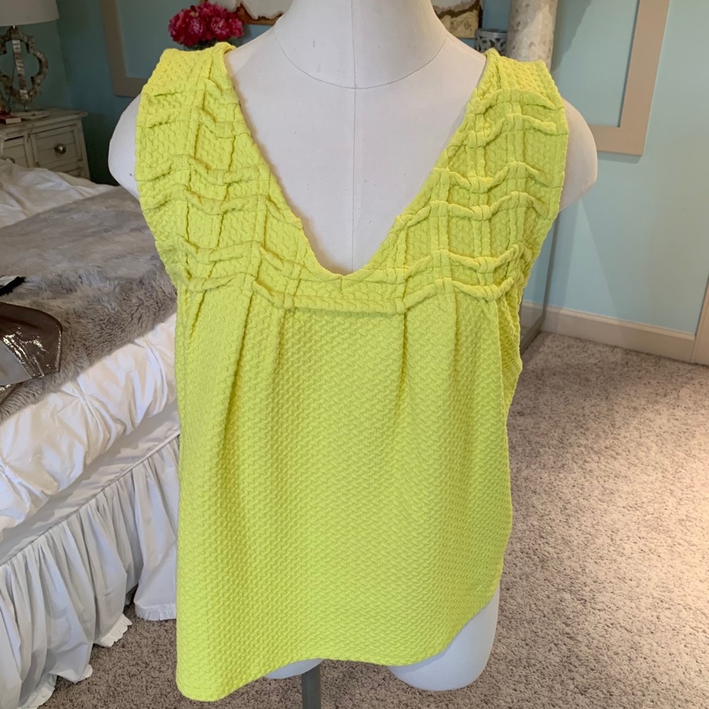 Anthropologie Deletta Yellow Tank, Size M